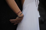 AWAN SATU bracelet - sapphire and silver.