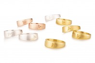 Element Ring - stříbrný, pozlacený designový prsten