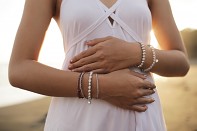 ALIANA bracelet - freshwater pearl and silver.