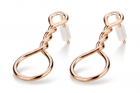 Muselet earrings by Anna Marešová, Champagne collection.