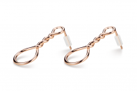  Muselet earrings by Anna Marešová, Champagne collection.