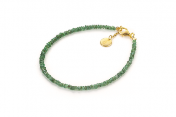 MANDALAY BAY - dedicated to the desire for DECISION, emerald and gold plated silver