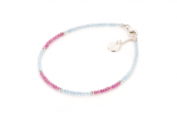 TONGA - dedicated to the desire for AWAKENING, sky blue topaz and rubellite