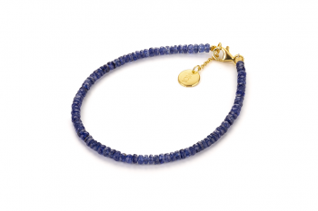 MAJULI - dedicated to the desire for DECISION, sapphire and gold plated silver