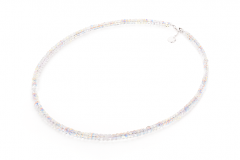 ESMÉ Necklace - rainbow moonstone and silver
