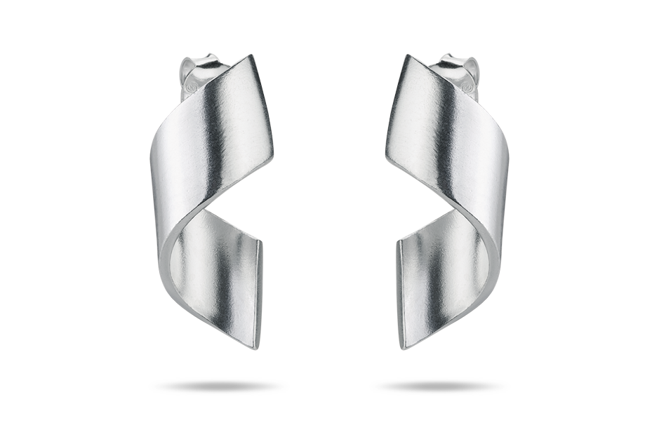 OMG Crush Earrings - silver, matte