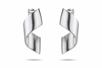 OMG Crush Earrings - silver, matte