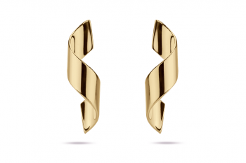 Guilty Crush Earrings - gold plated silver, glossy