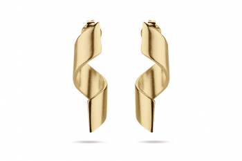 Fatal Crush Earrings - gold plated silver, matte