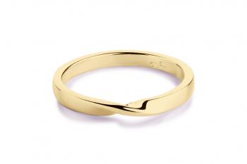 OMG Crush Ring - gold plated silver, glossy