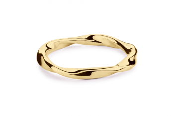 Fatal Crush Ring - gold plated silver, glossy