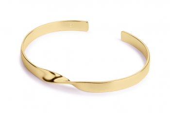 OMG Crush Bracelet - gold plated silver, matte