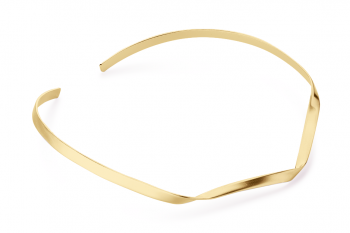 Expensive Crush Necklace - gold plated silver, matte