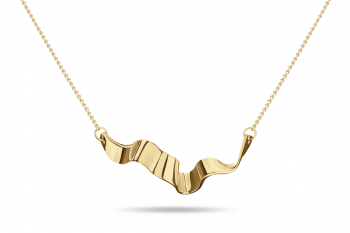 Summer Crush Necklace - gold plated silver, glossy