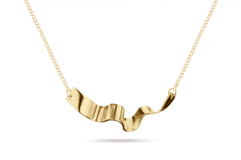 Summer Crush Necklace - gold plated silver, matte