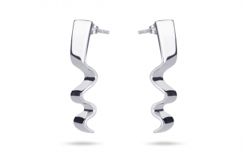 Summer Crush Earrings - silver, glossy