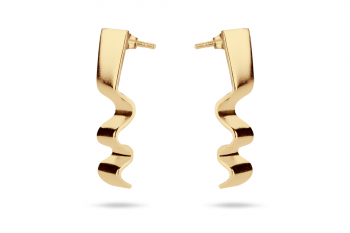 Summer Crush Earrings - gold plated silver, matte