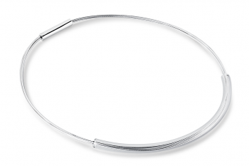 Small Icy Necklace - Strieborný náhrdelník, lesklé sklo