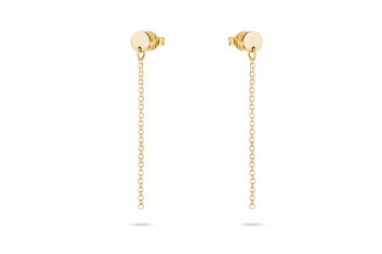 SOLEA - Gold plated silver earrings, chain