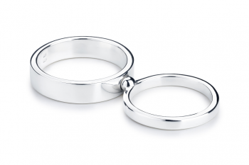 Set of Infinity Wedding Rings, Mr. Big style