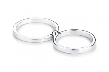 Set snubných prsteňov Infinity - dámsky prsteň a unisex prsteň