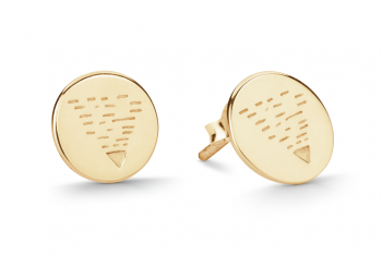 Element EARTH Earrings - gold plated studs