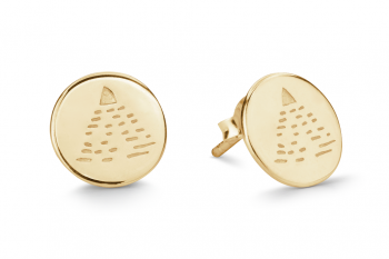 Element AIR Earrings - gold plated studs