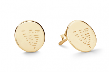 Element WATER Earrings - gold plated studs