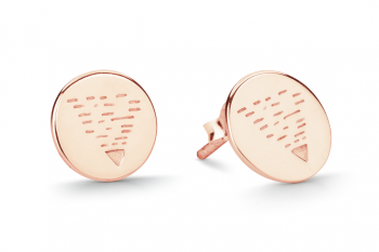 Element EARTH Earrings - rose gold plated studs