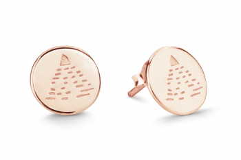 Element AIR Earrings - rose gold plated studs