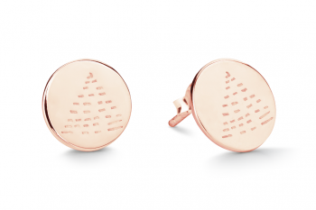 Element FIRE Earrings - rose gold plated studs