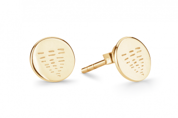 Element WATER Earrings MINI - gold plated studs