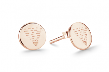 Element EARTH Earrings MINI - rose gold plated studs