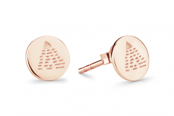 Element AIR Earrings MINI - rose gold plated studs