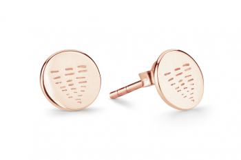 Element WATER Earrings MINI - rose gold plated studs
