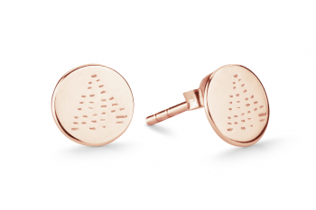 Element FIRE Earrings MINI - rose gold plated studs