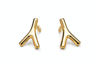 WAI Earrings Mini - Gold earrings, 14 carats