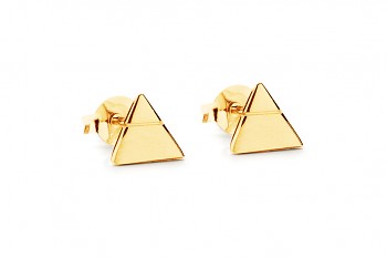 Element AIR - gold earrings, 18 carats