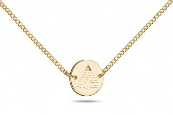 Element AIR Choker - gold necklace, 14 carats