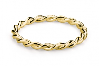 Muselet Ring - Vintage, zlatý prsten o ryzosti 18 karátů