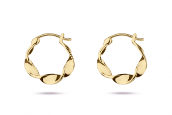 Little Crush Hoops - gold earrings, 18 carats