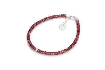 BARBERA - dedicated to the desire for INNER STRENGTH, garnet and silver