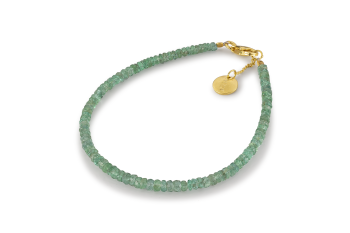 CALI EMERALD - dedicated to the desire for DECISION, emerald and gold plated silver