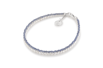 OAHU - zafírový náramok s perlami zasvätený túžbe po ROZHODNOSTI