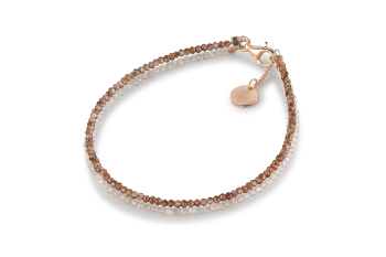PARIS ROUGE - dedicated to the desire for AWAKENING, zircon and rose gold plated silver