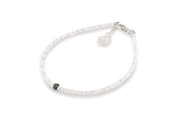 ARTAE - dedicated to the desire for AWAKENING, diamond, faceted rainbow moonstone and silver