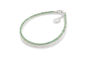 TANAKA - smaragdový náramok s perlami zasvätený túžbe po ROZHODNOSTI