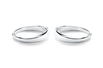Saturn Ring Set - sterling silver