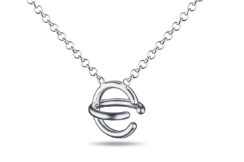 »C« Necklace - strieborná retiazka s písmenom C