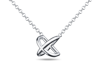 »D« Necklace - stříbrný náhrdelník s písmenem D